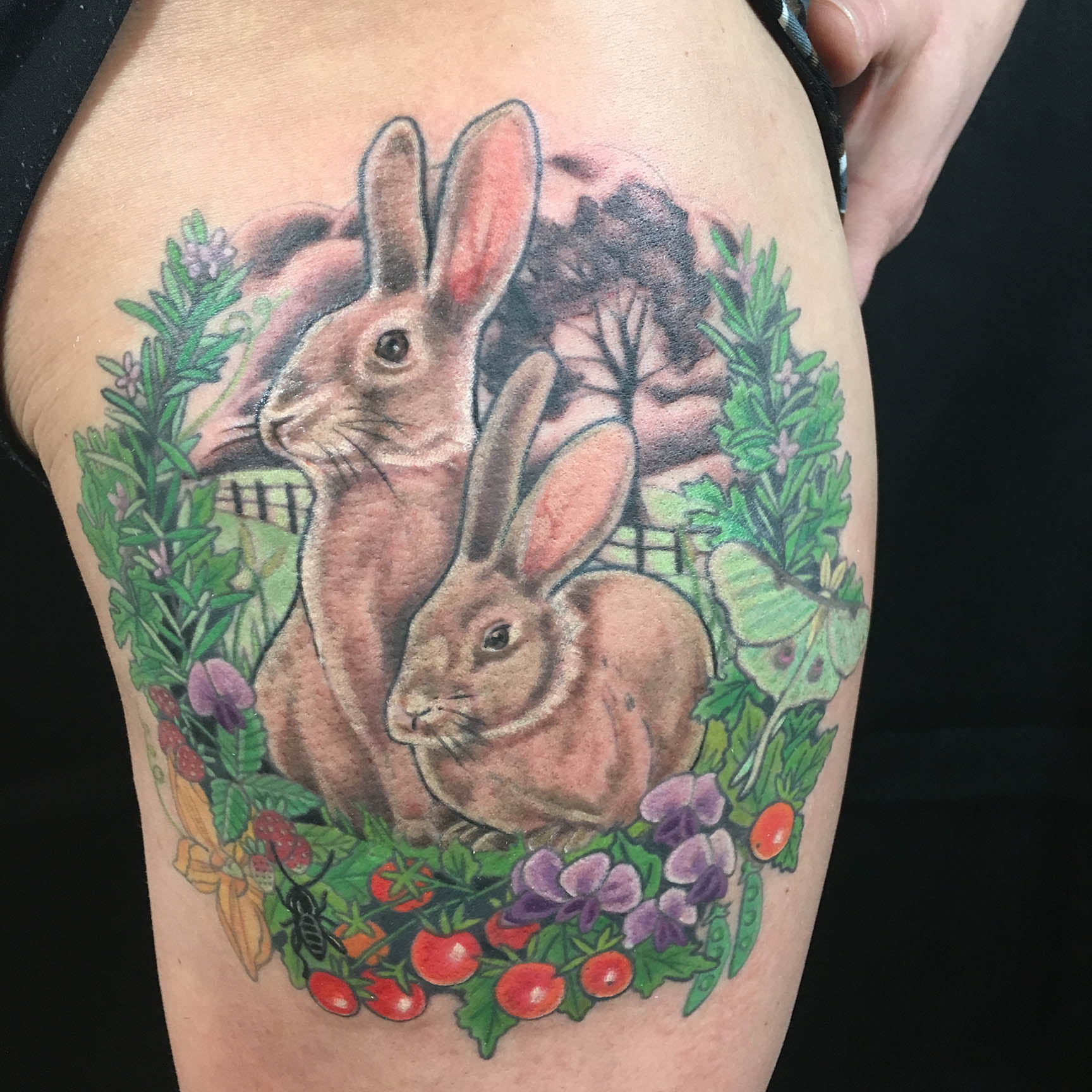 Rabbits And Vegetables Thigh Piece